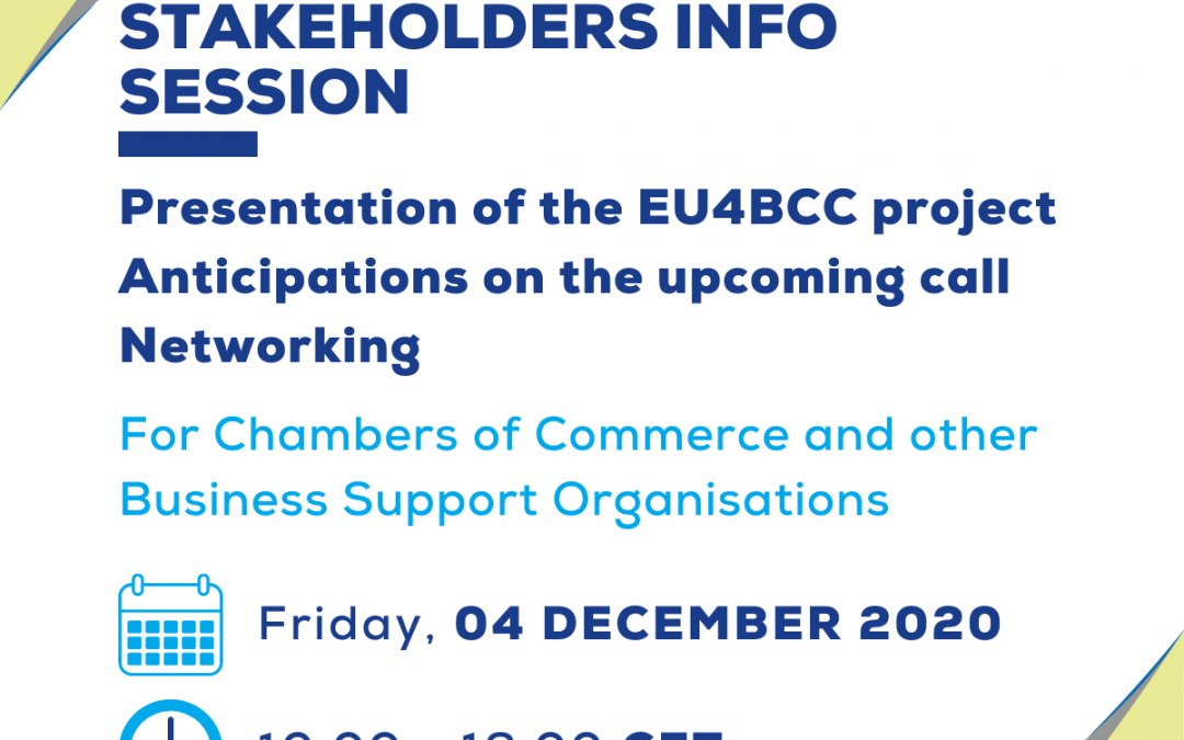 EU4BCC Info Session for Stakeholders