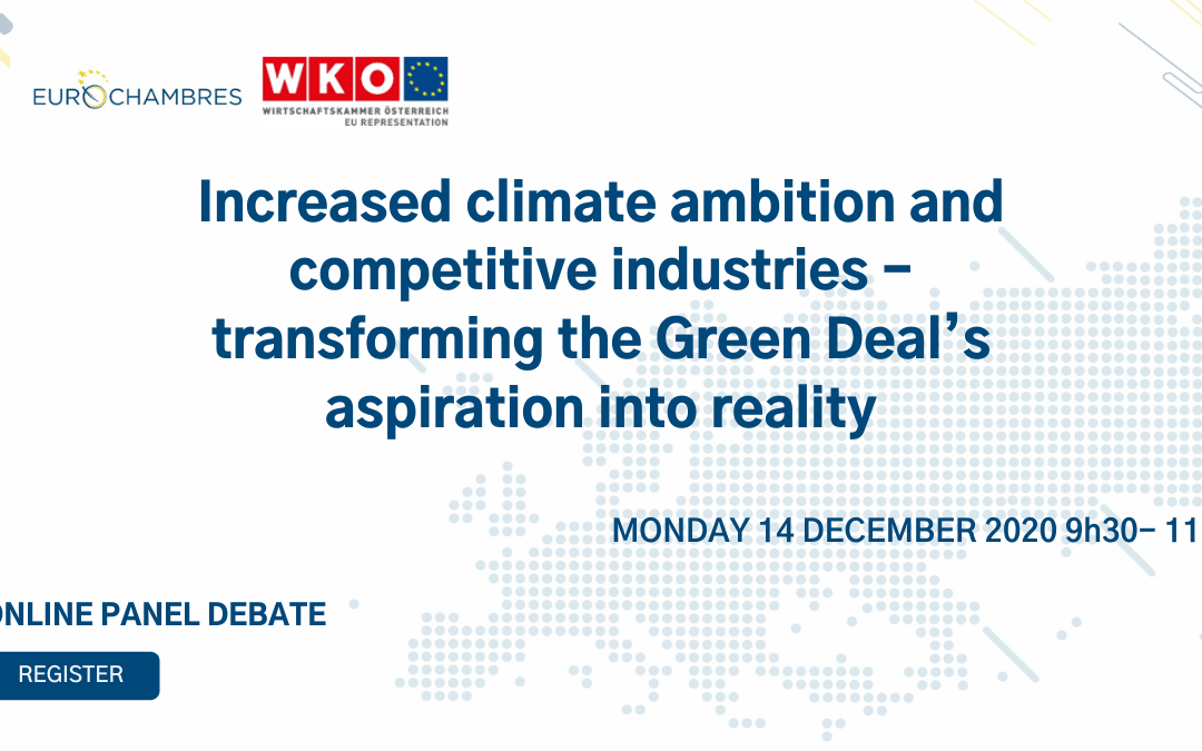 Increased climate ambition and competitive industries – transforming the Green Deal’s aspiration into reality