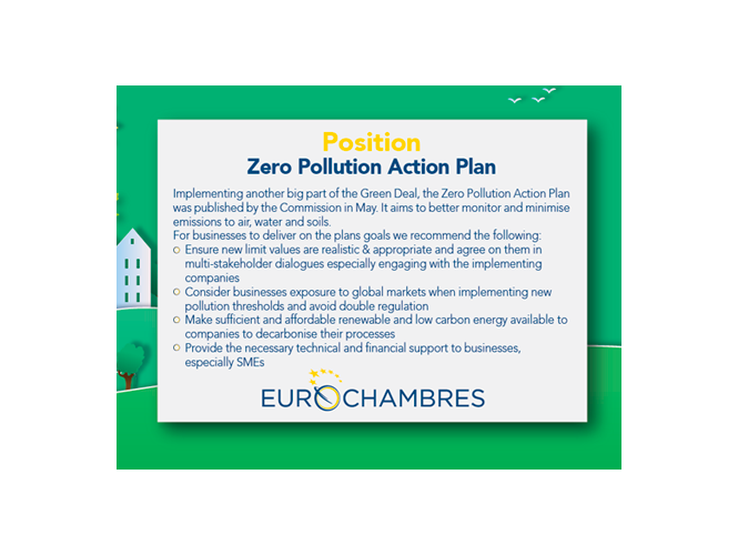 EUROCHAMBRES & SMEunited position on the Zero Pollution Action Plan