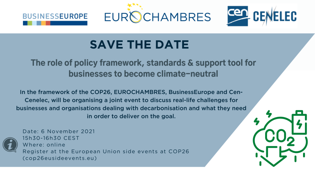 The role of policy framework, standards & support tool for businesses to become climate-neutral