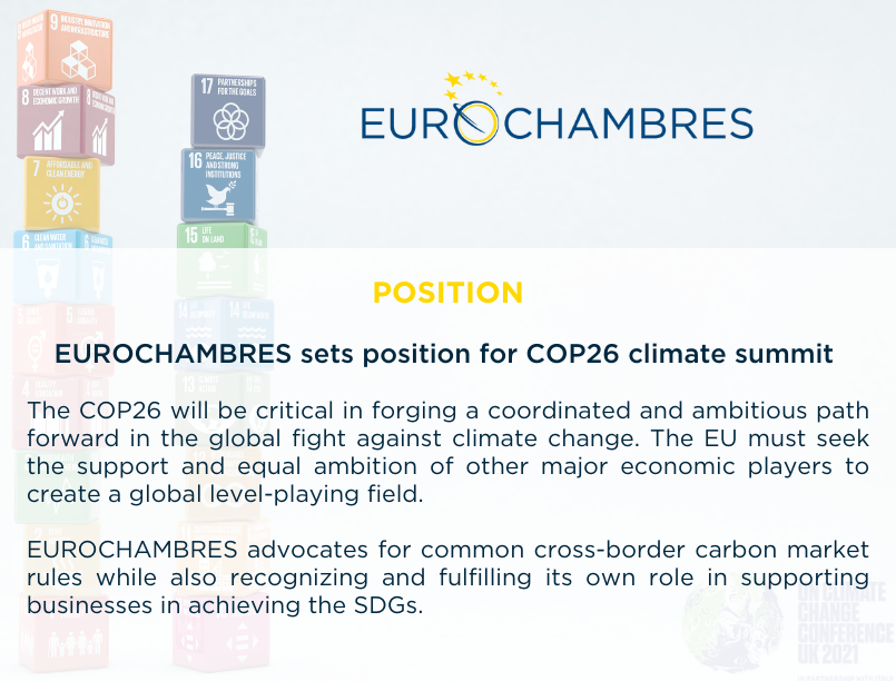 Eurochambres sets position for COP26 climate summit