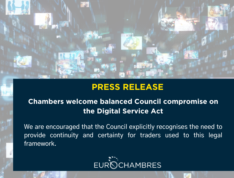 Chambers welcome balanced Council compromise on the Digital Services Act