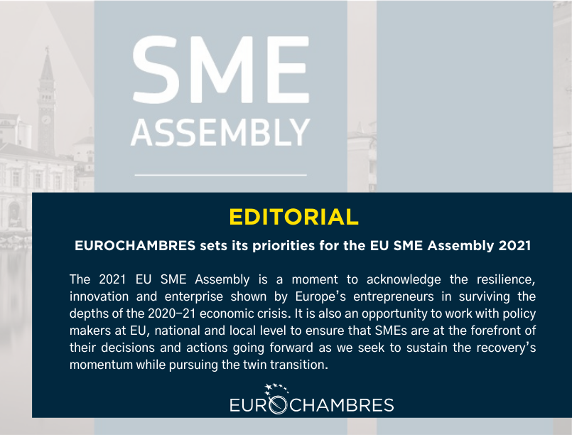 Eurochambres sets its priorities for the EU SME Assembly 2021