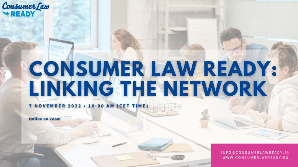 Consumer Law Ready: Linking the Network