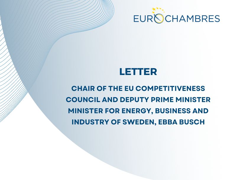 Eurochambres letter to the EU Competitiveness Council meeting