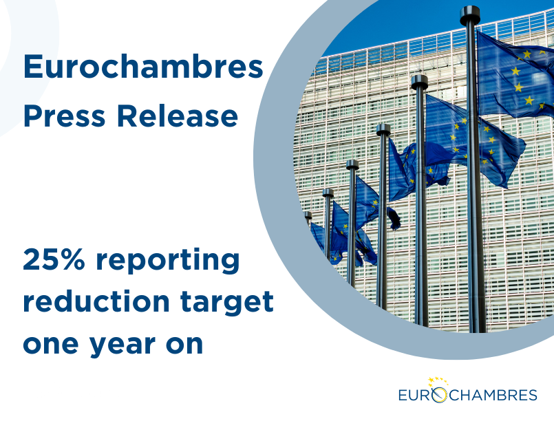 European Commission 25% reporting reduction target one year on: no tangible improvement for businesses