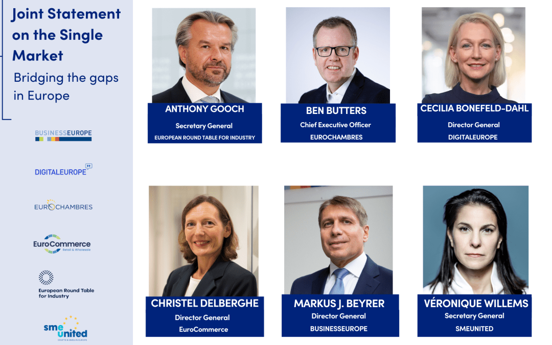 Joint business statement on the upcoming horizontal Single Market Strategy