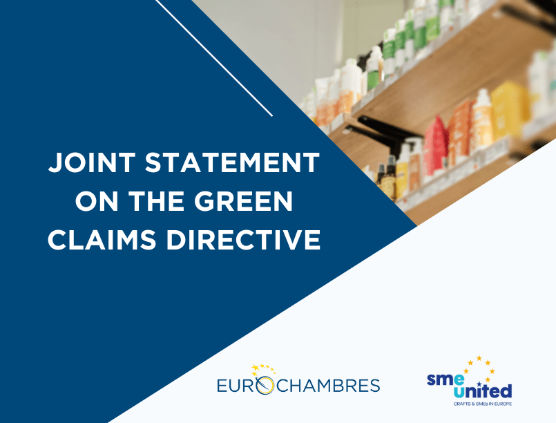 Eurochambres and SMEunited joint statement on the Green Claims Directive
