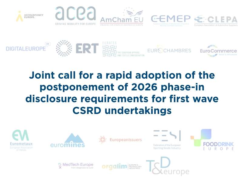 Joint statement on rapid adoption of phase-in disclosure requirements for first wave CSRD untertakings