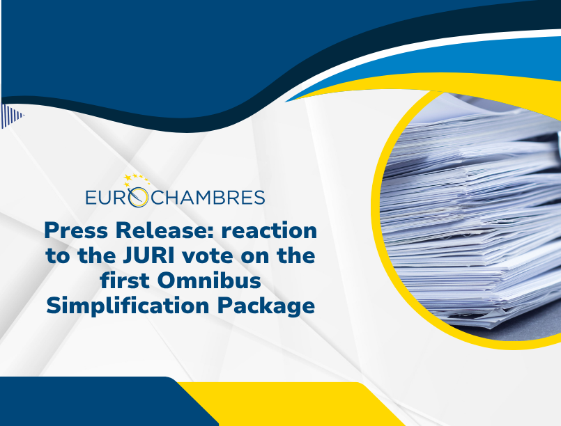 Eurochambres reaction to the JURI vote on the first Omnibus Simplification Package