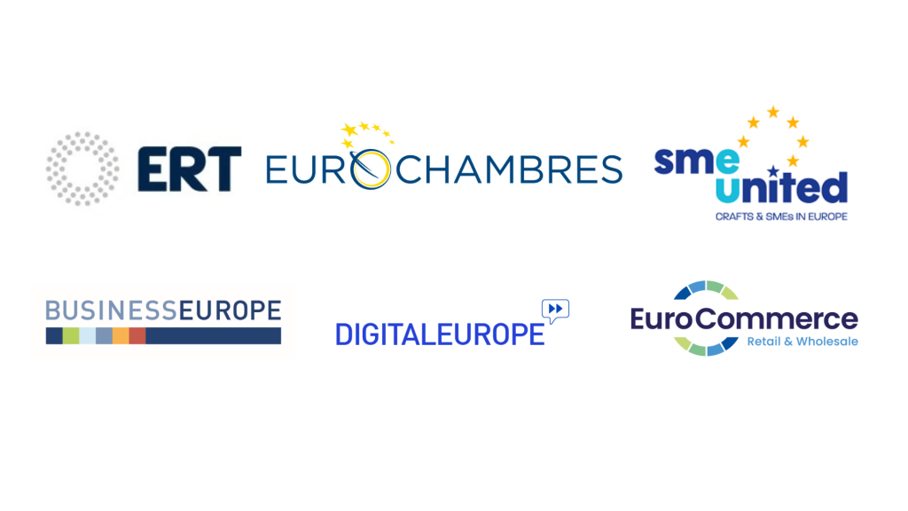 Joint business statement on the “One Europe, One Market” Roadmap